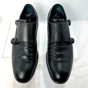 Porsche design double strap shoe. Size 39 1/2 US size 7 1/2. Color black.